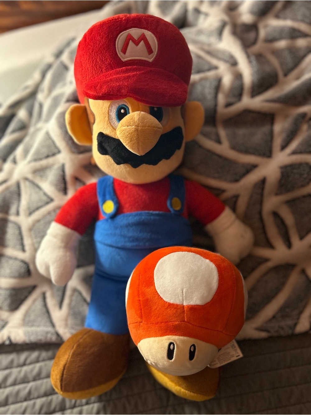Nintendo Mario & Mushroom plush